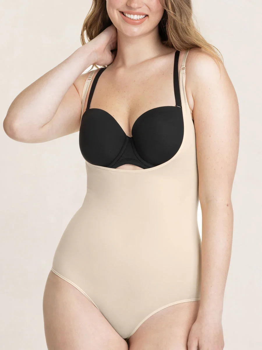 Body Moldeador con Escote Abierto y Braga Integrada Aurohra®