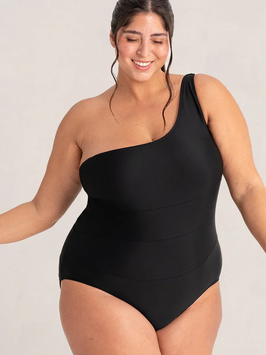 Bañador moldeador de un solo hombro All Day Every Day Aurohra®